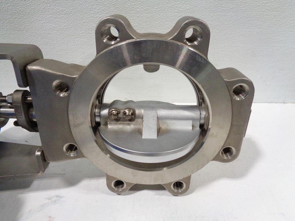 Jamesbury 6" 150# Butterfly Valve, Stainless Steel w/ Quadra-Powr X Actuator